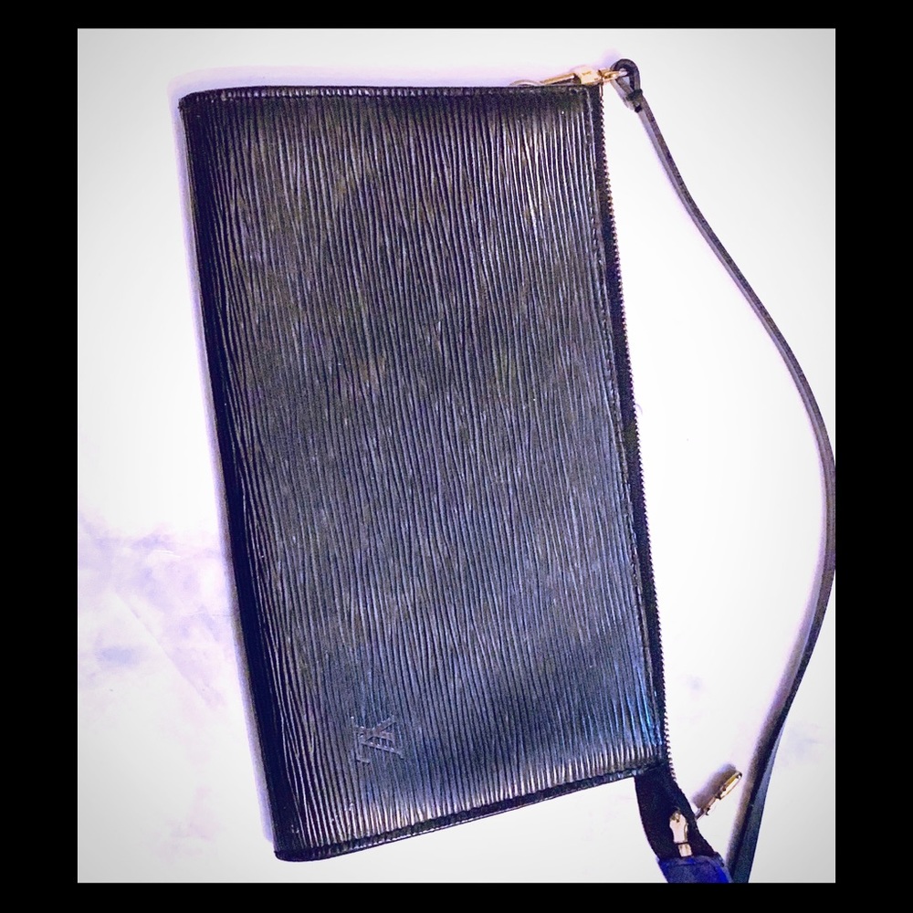 Vintage Black Louis Vuitton Epi Pouchette
